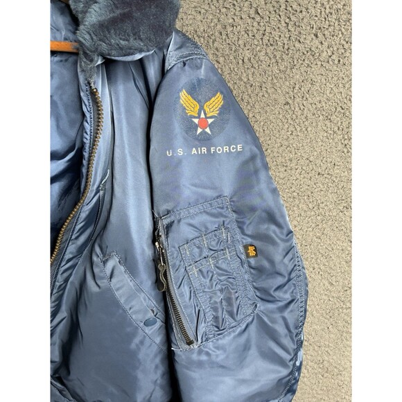 Vintage Alpha Industries B-15C Flying Bomber Jacket Mens Small USAF Military - Picture 9 of 16